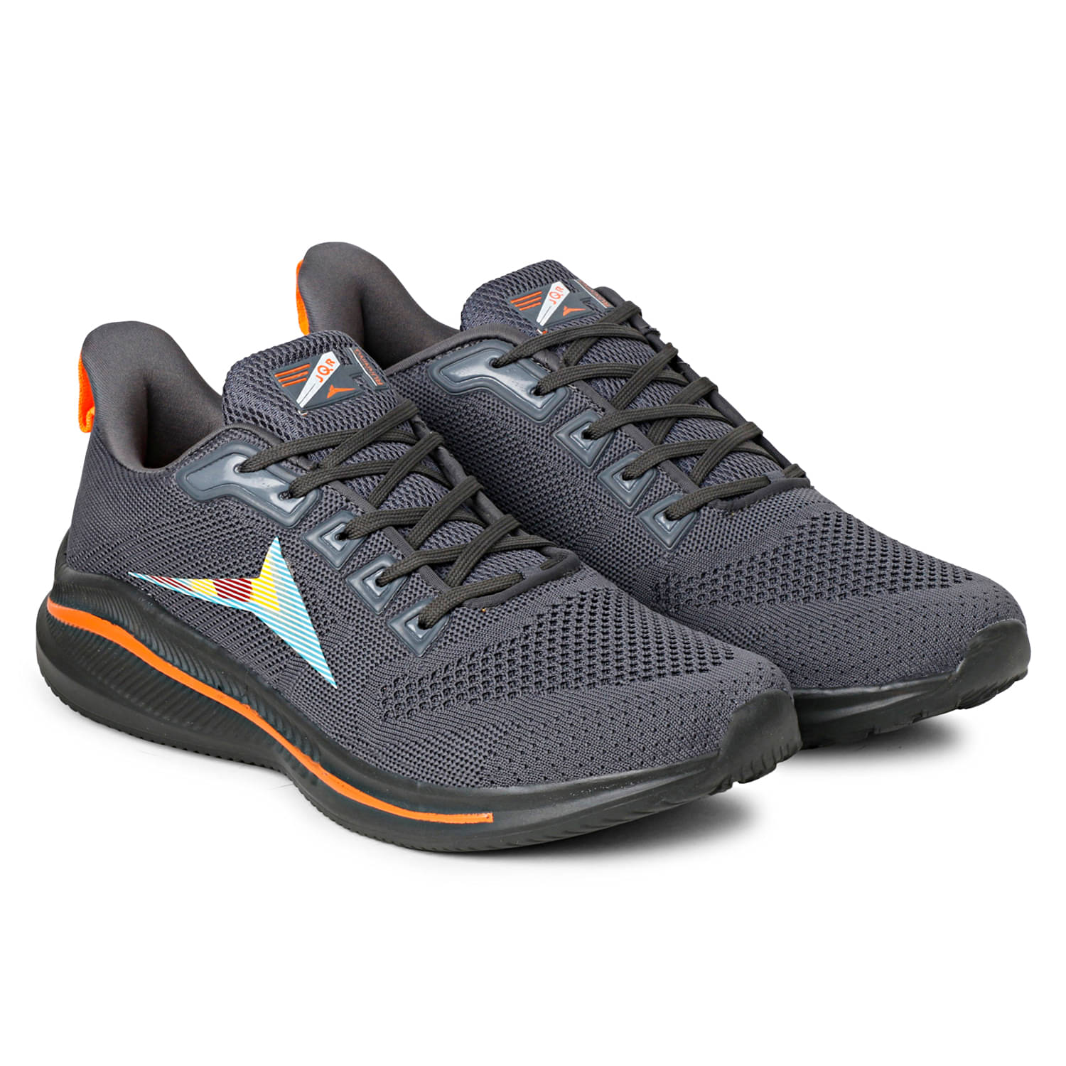     			JQR RAINBOW Gray Running Shoes