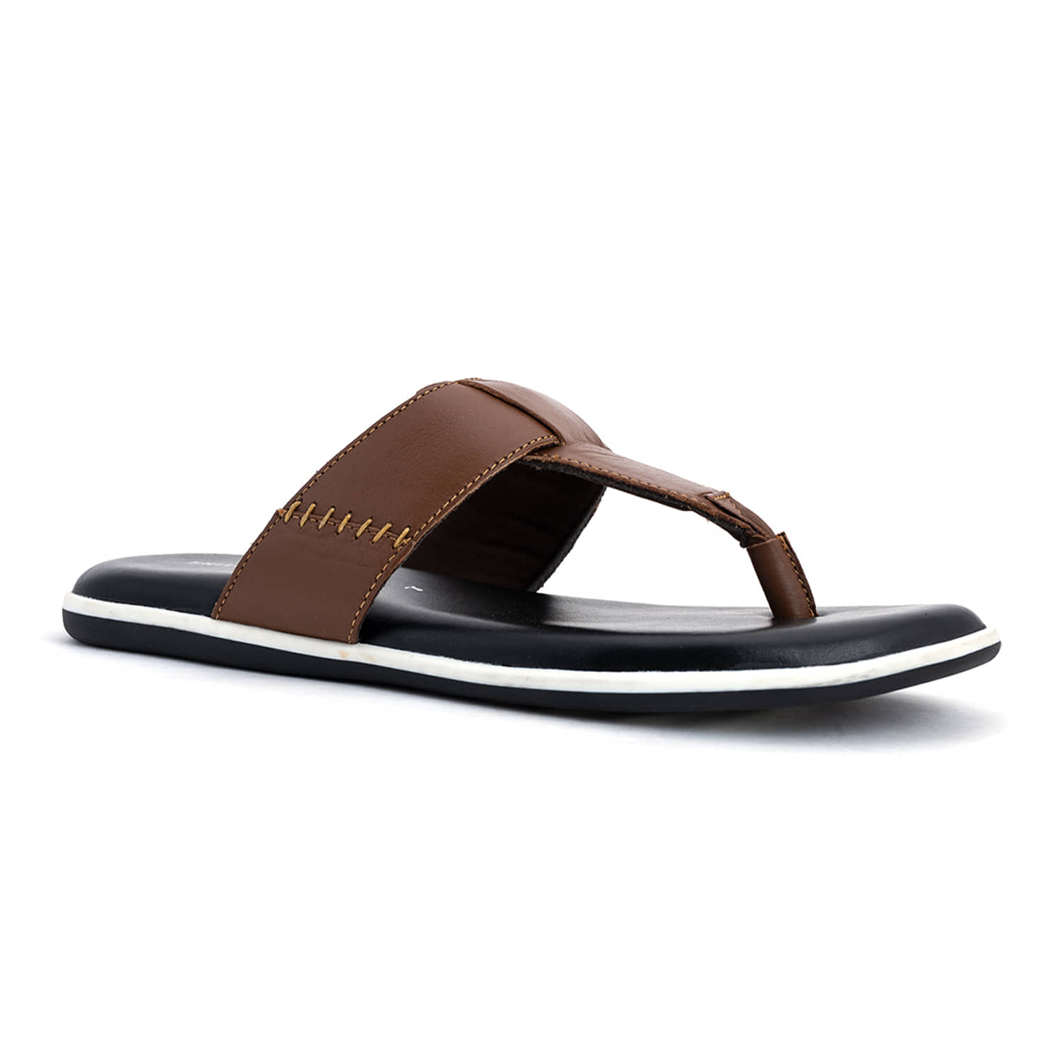 KHADIM Tan Flip Flops