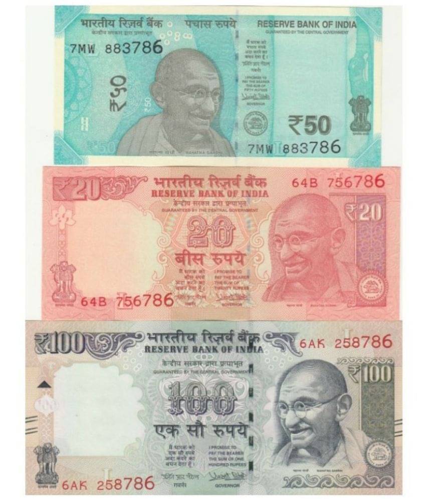 NUMISMATTECLY EXTREMELY RARE AND COLLECTIBLE -THREE PICE SET-TWENTY R..S ,FIFTY R..S AND HUNDRED R..S, YEAR-2016-2017-2018-2019 ANY MIX DATE SEND, WITH HOLY NUMBER -786. FIND 786 NUMBER IN LAST IS VERY HARD ,IN GEM UNC CONDITION , NUMISMATTECLY EXTREMELY RARE AND COLLECTIBLE -THREE PICE SET-TWENTY R..S ,FIFTY R..S AND HUNDRED R..S, YEAR-2016-2017-2018-2019 ANY MIX DATE SEND, WITH HOLY NUMBER -786. FIND 786 NUMBER IN LAST IS VERY HARD ,IN GEM UNC CONDITION ,