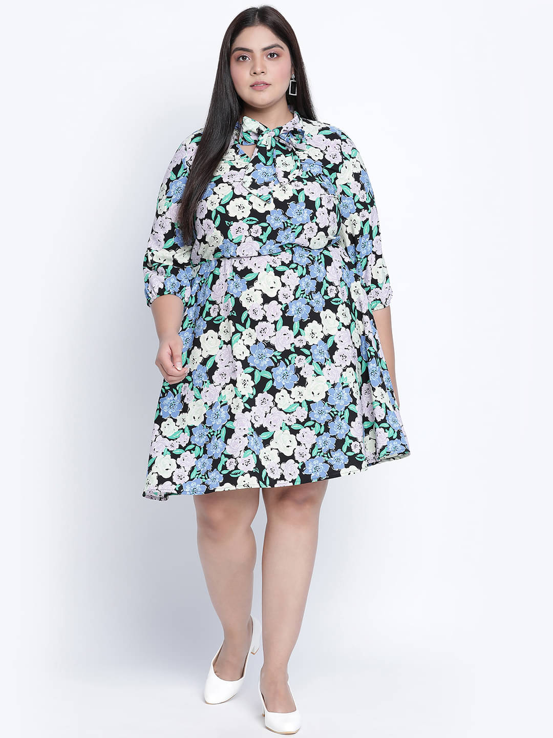 Oxolloxo Women Polyester A-line Dress ( Multi Color ) Oxolloxo Women Polyester A-line Dress ( Multi Color )