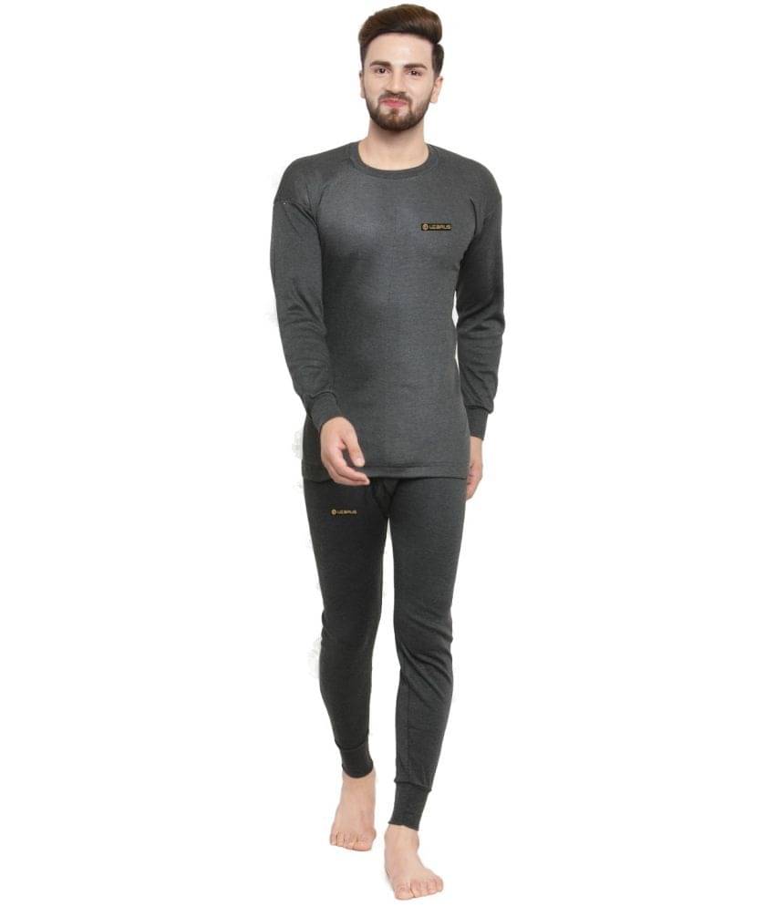 Uzarus Pack of 1 Cotton Blend Thermal Tops For Men's ( Black )     			Uzarus Pack of 1 Cotton Blend Thermal Tops For Men's ( Black )