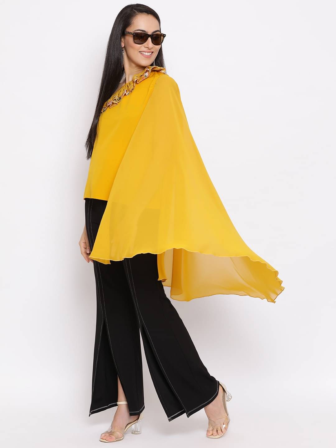 ALL WAYS YOU Women's Polyester Regular Top ( Yellow ) ALL WAYS YOU Women's Polyester Regular Top ( Yellow )