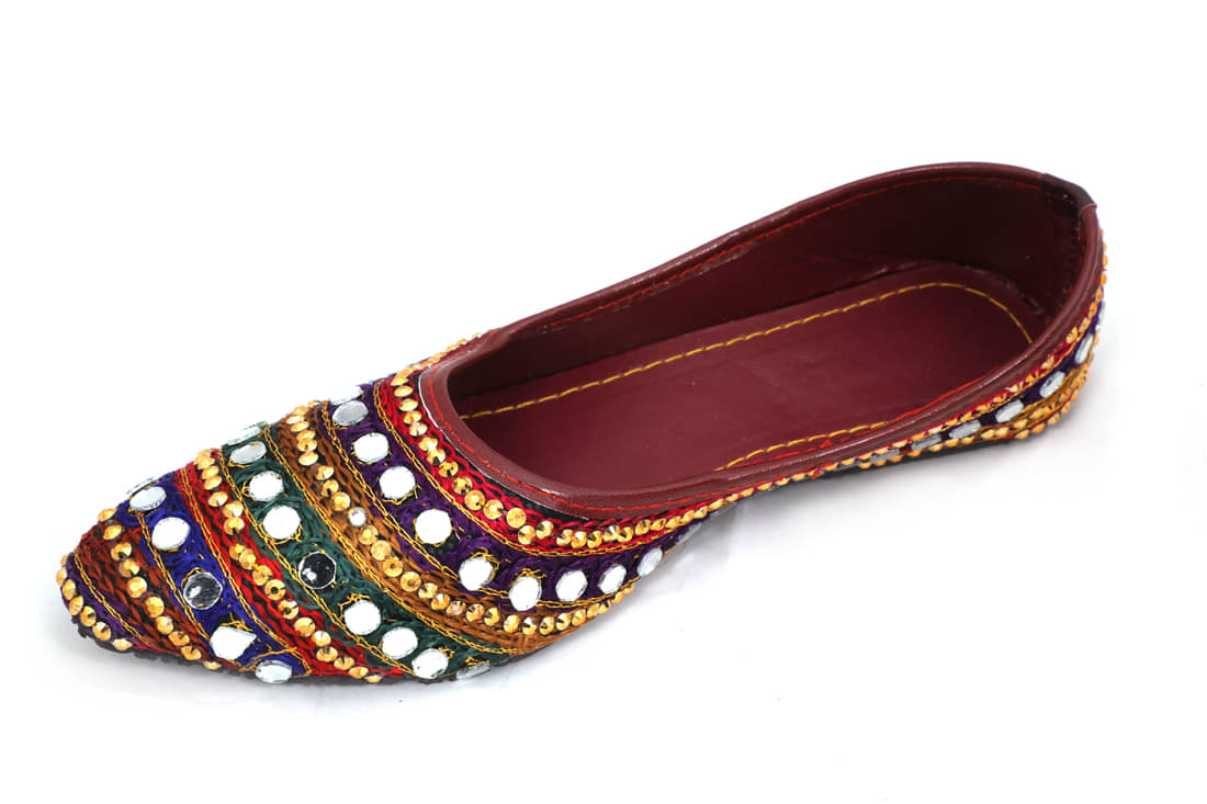     			Apratim Multi Color Ethnic Footwear