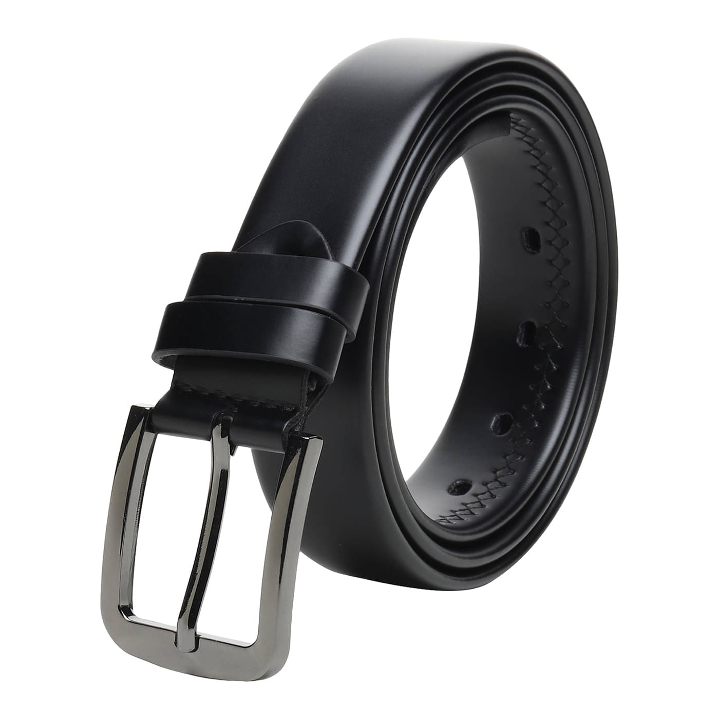     			Loopa Black PU Formal Belt Pack of 1