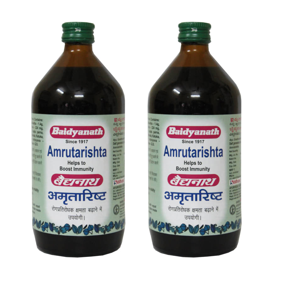     			Baidyanath Amrutarishta Bacterial Infection Liquid 220 Ml Pack of 2
