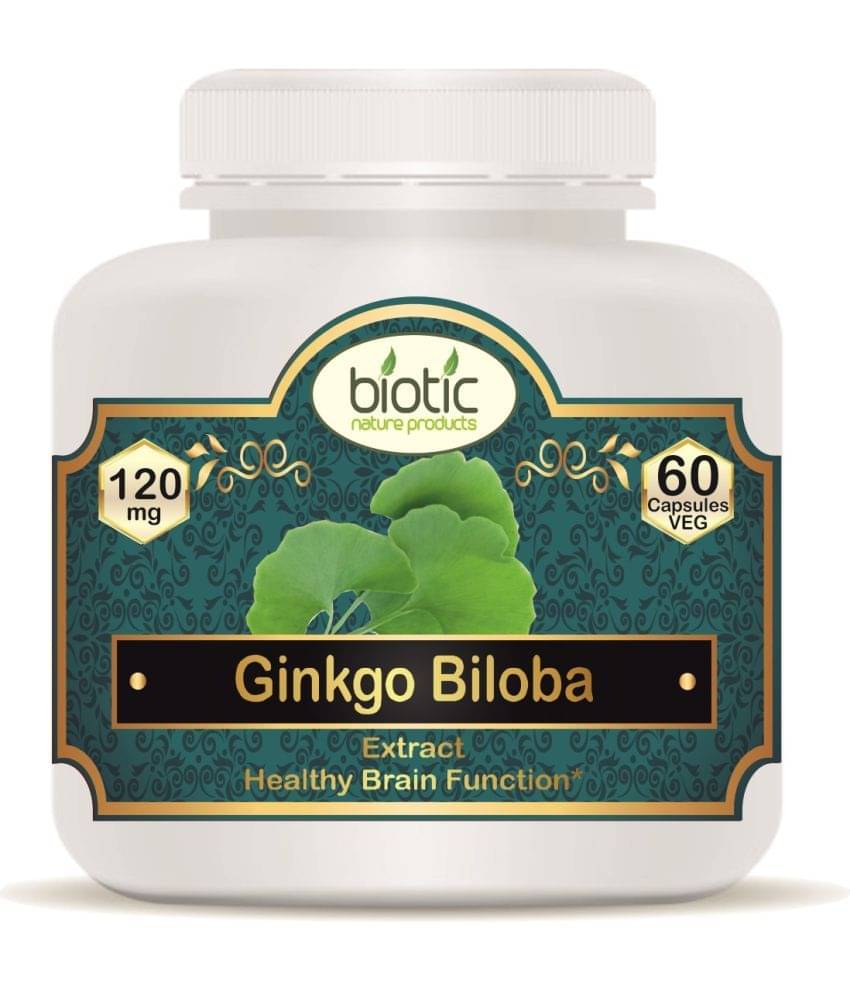 Biotic Ginkgo Biloba Extract 120mg Capsule 60 no.s Biotic Ginkgo Biloba Extract 120mg Capsule 60 no.s