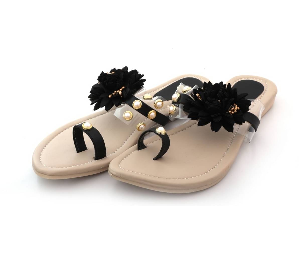     			Anjaneya Creations Beige Flats