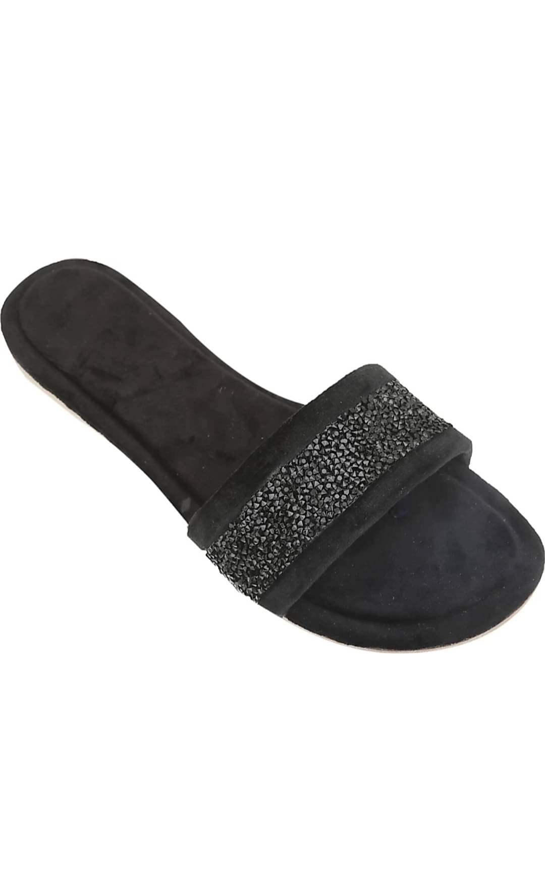     			Anjaneya Creations Black Flats