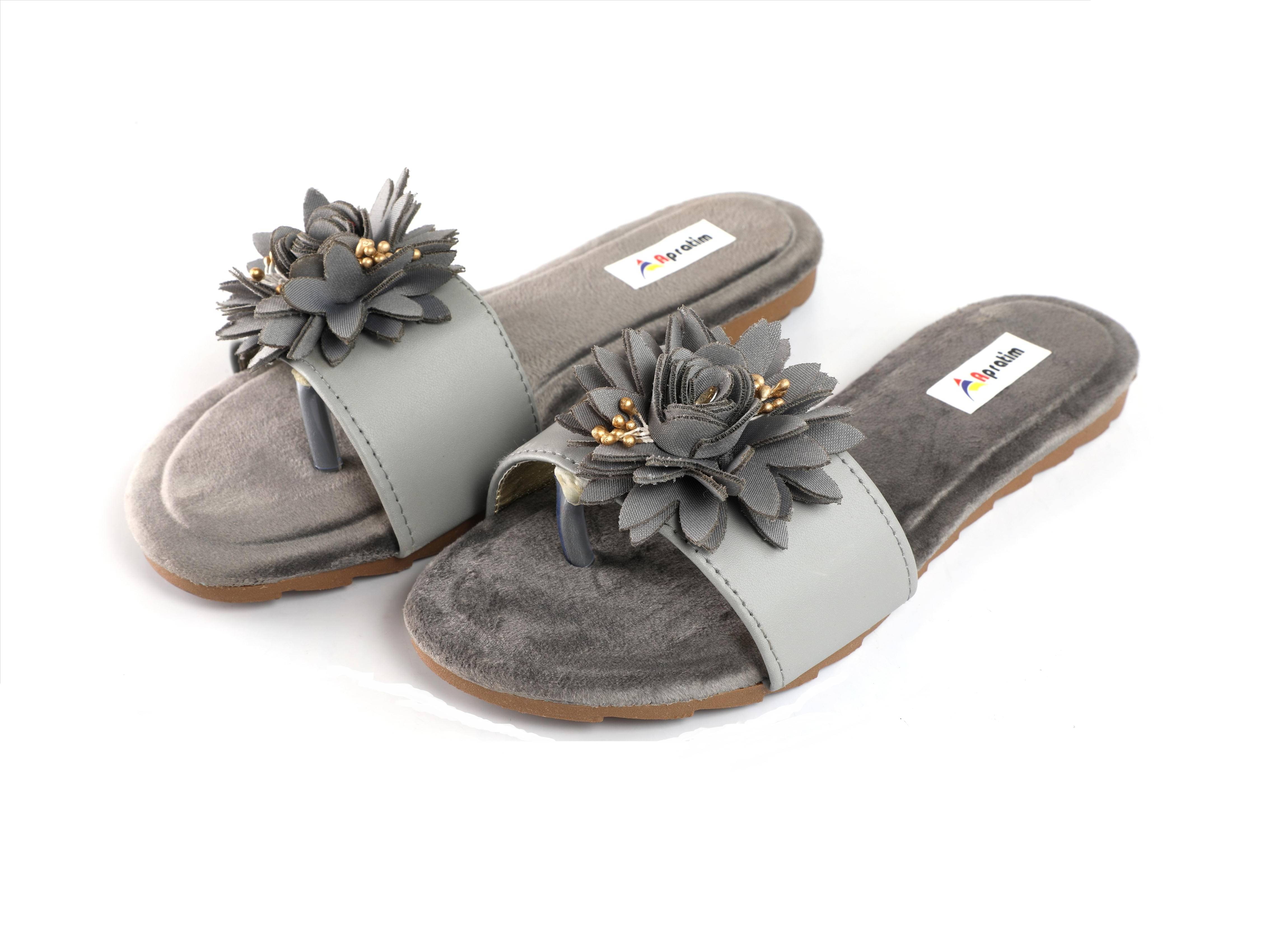     			Anjaneya Creations Gray Flats