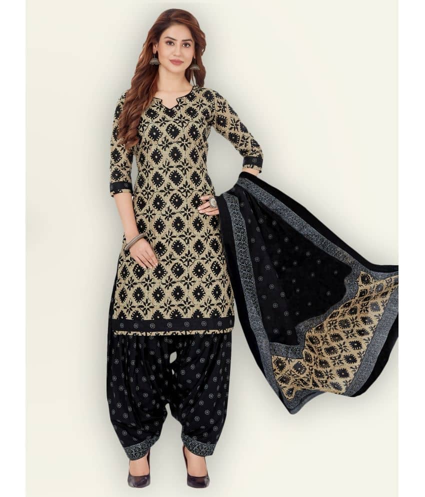 Jevi Prints Cotton Kurti With Patiala - Stitched Suit Single
