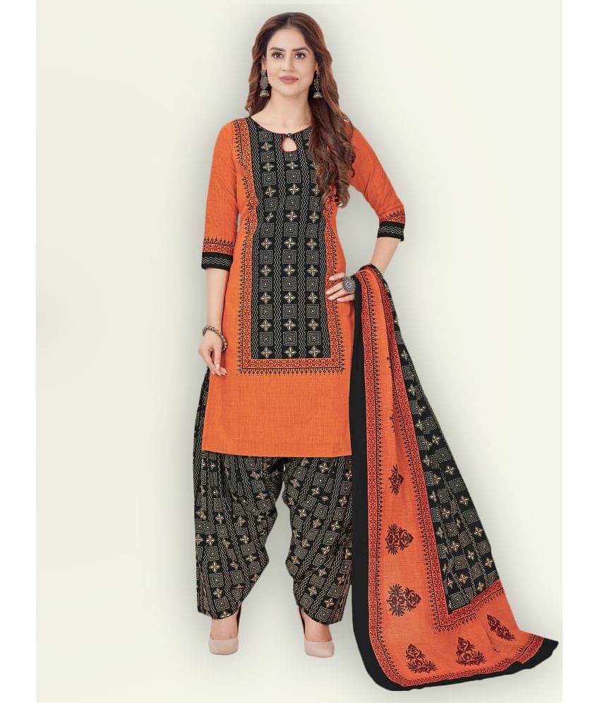 Jevi Prints Cotton Kurti With Patiala - Stitched Suit Single Jevi Prints Cotton Kurti With Patiala - Stitched Suit Single