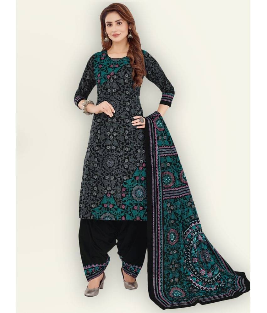 Jevi Prints Cotton Kurti With Patiala - Stitched Suit Single Jevi Prints Cotton Kurti With Patiala - Stitched Suit Single