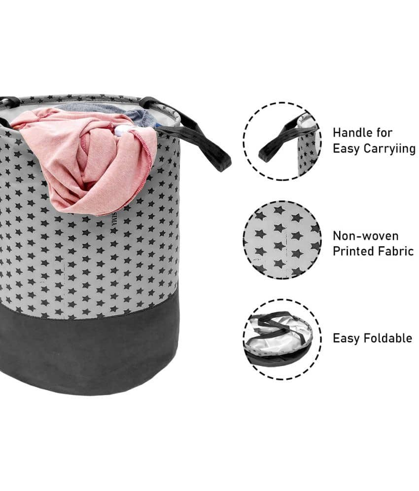 SH. NASIMA Nylon Laundry Bag - Grey