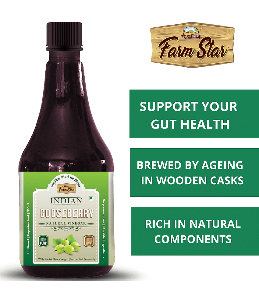 Farm Star Amla Cider Vinegar Indian Gooseberry 300 ml
