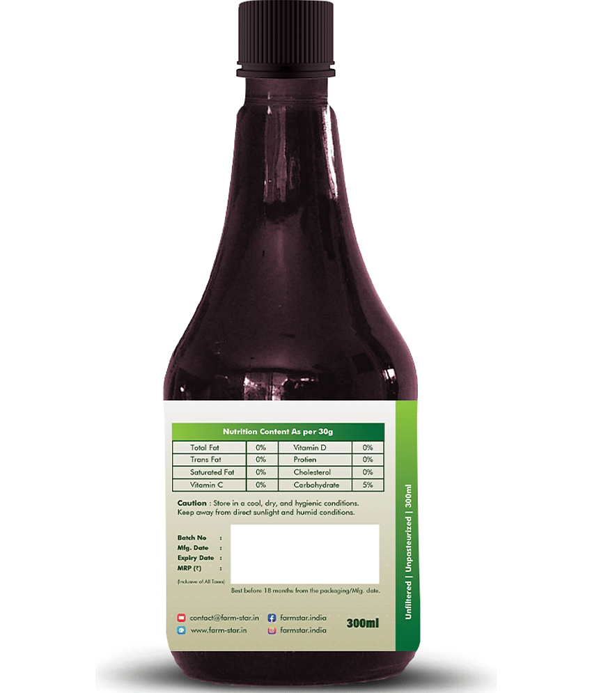 Farm Star Amla Cider Vinegar Indian Gooseberry 300 ml