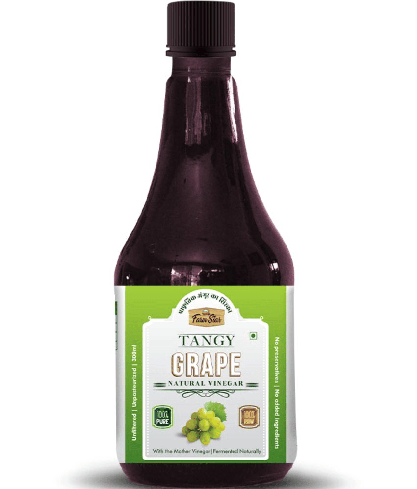 Farm Star Grape Cider Vinegar Angoor Vinegar Fermented 300 ml Farm Star Grape Cider Vinegar Angoor Vinegar Fermented 300 ml