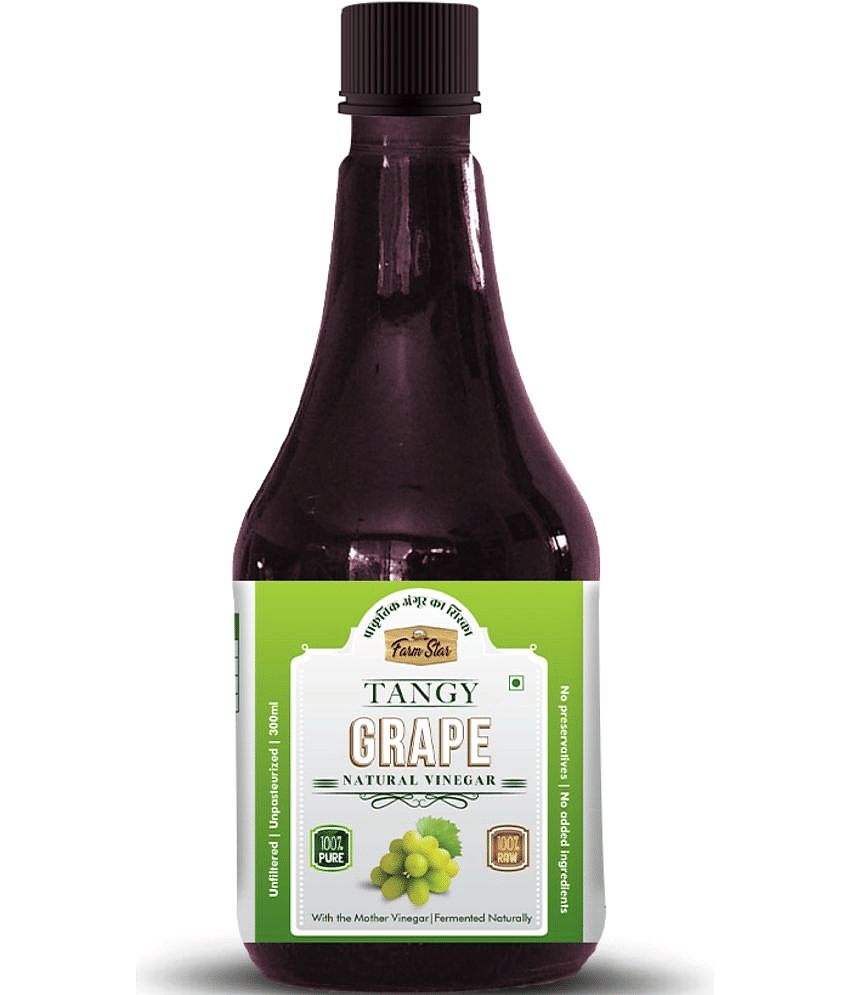 Farm Star Grape Cider Vinegar Angoor Vinegar Fermented 300 ml
