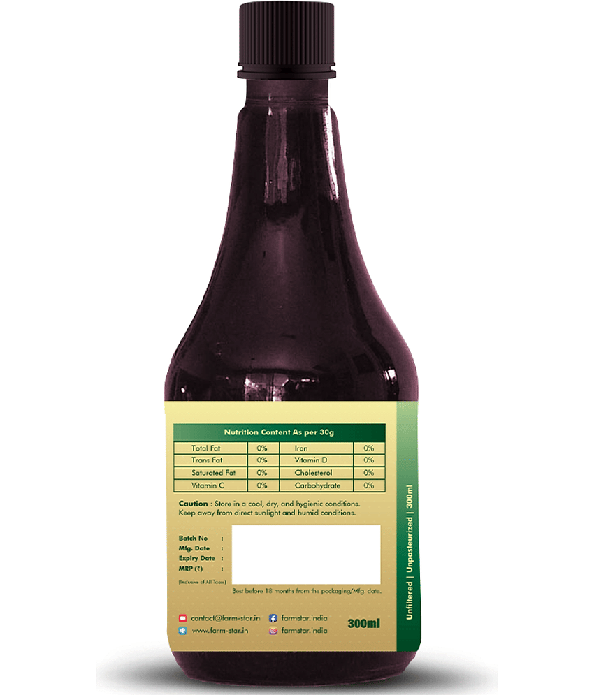 Farm Star Watermelon Cider Vinegar Raw & Fermented 300 ml