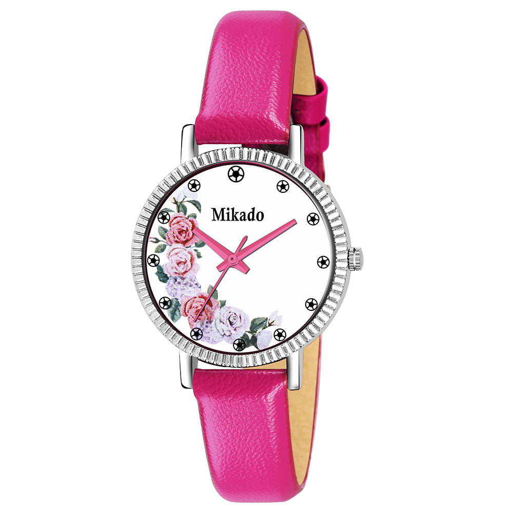     			Mikado Leather Round Womens Watch