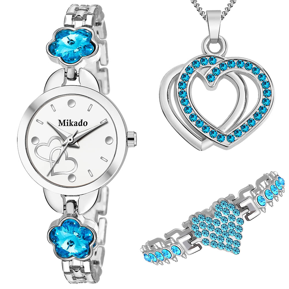 Mikado Stainless Steel Round Womens Watch