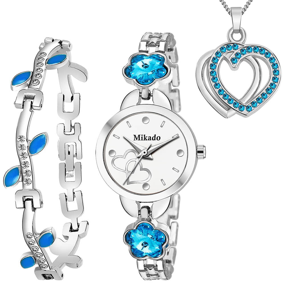 Mikado Stainless Steel Round Womens Watch