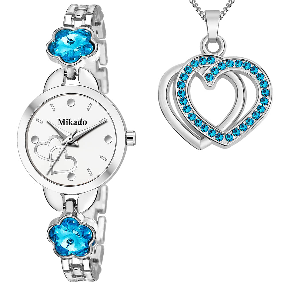 Mikado Stainless Steel Round Womens Watch