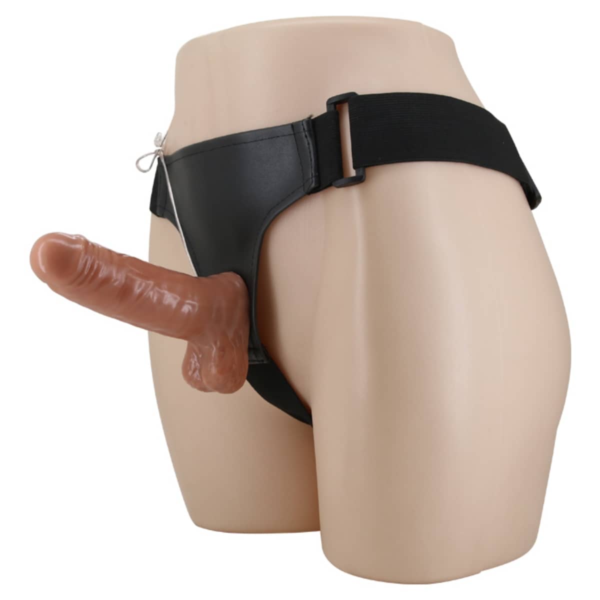 Naughty World 7 Inch Chocolate Strap On Artificial Solid Penis Dildo With Belt Sex Toy For Women