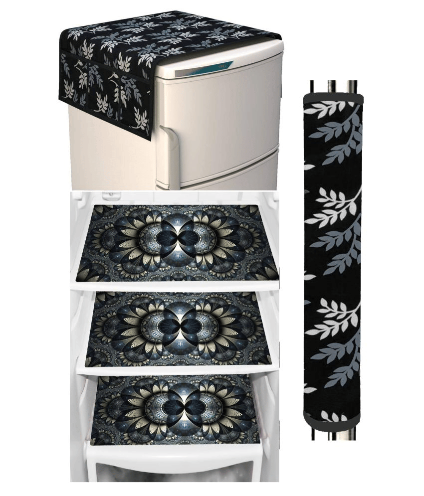 Shaphio - Black PVC Fridge Top Cover (Pack of 5) Shaphio - Black PVC Fridge Top Cover (Pack of 5)