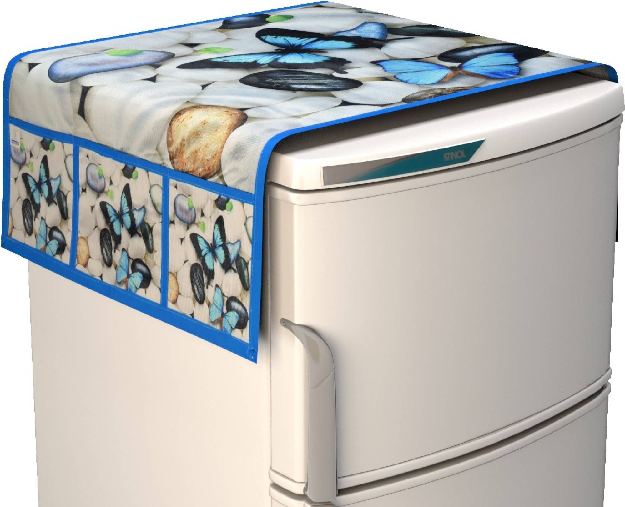 Shaphio Single Polyester Multicolor Fridge Top Cover Shaphio Single Polyester Multicolor Fridge Top Cover