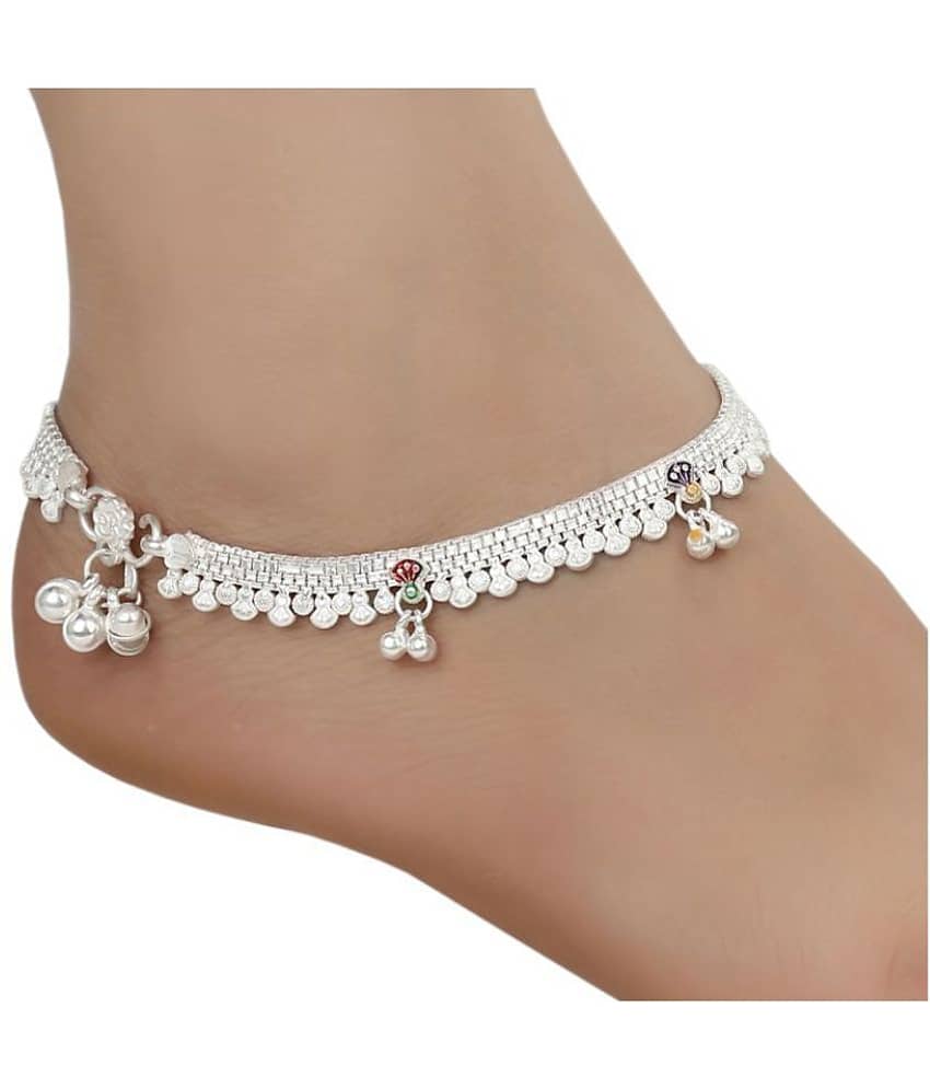 AanyaCentric - Silver Anklets ( Pack of 1 ) - Anklets | Buy online on ZillyBuy