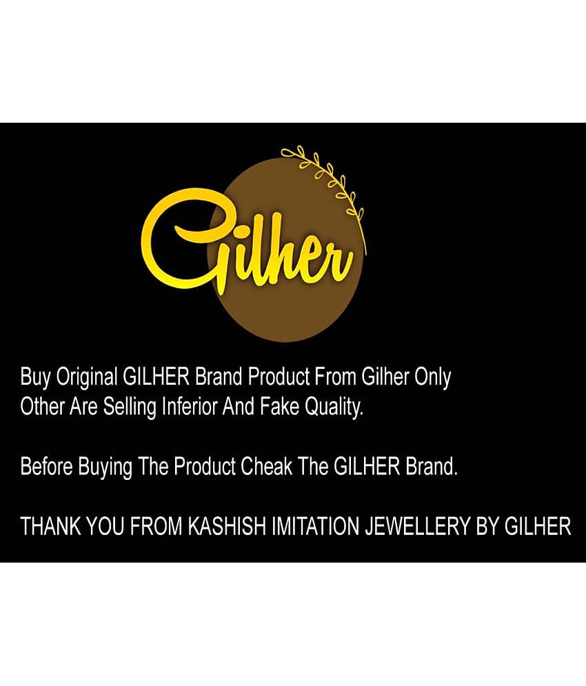 Gilher Gold Plated Daily Wear Pendant Chain +24 Inch Long For Women .