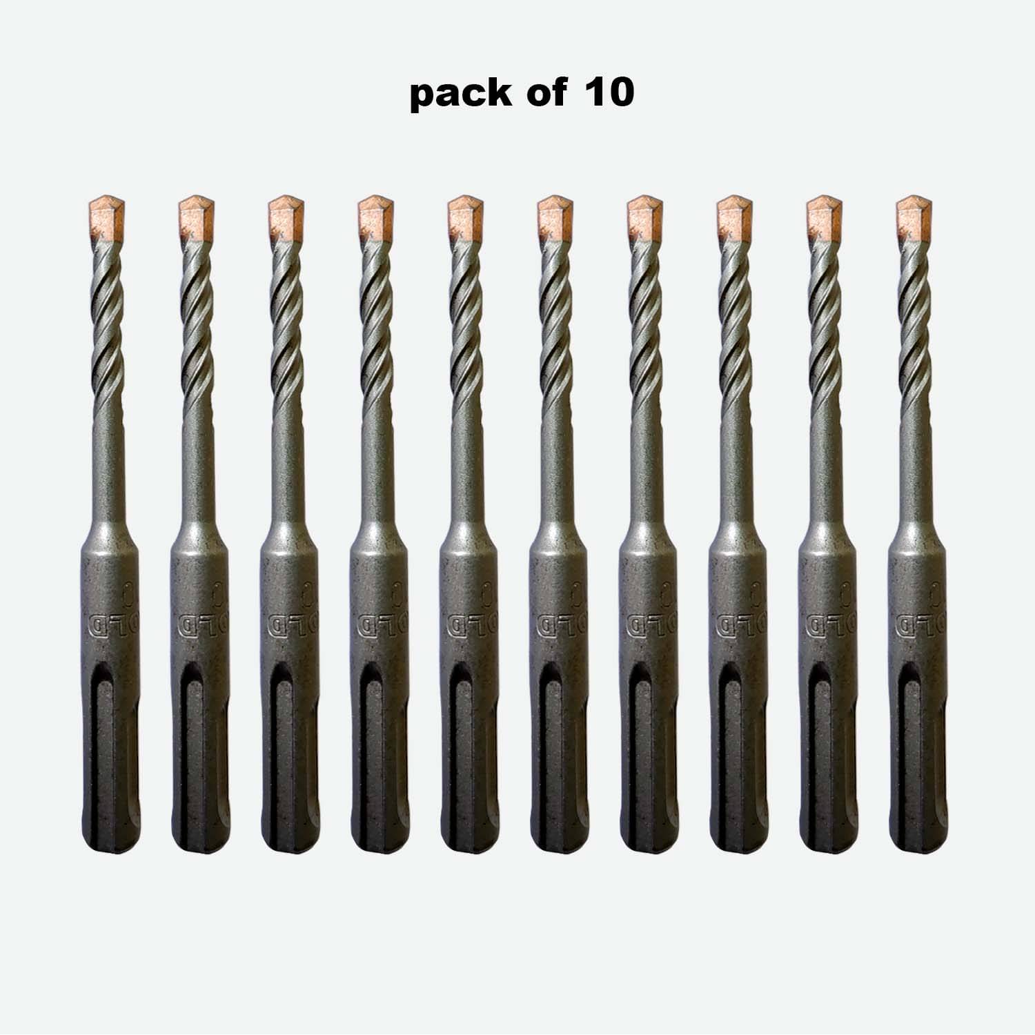 RG GOLD (06x110) Hammer Drill Bit (Pack of 10)     			RG GOLD (06x110) Hammer Drill Bit (Pack of 10)