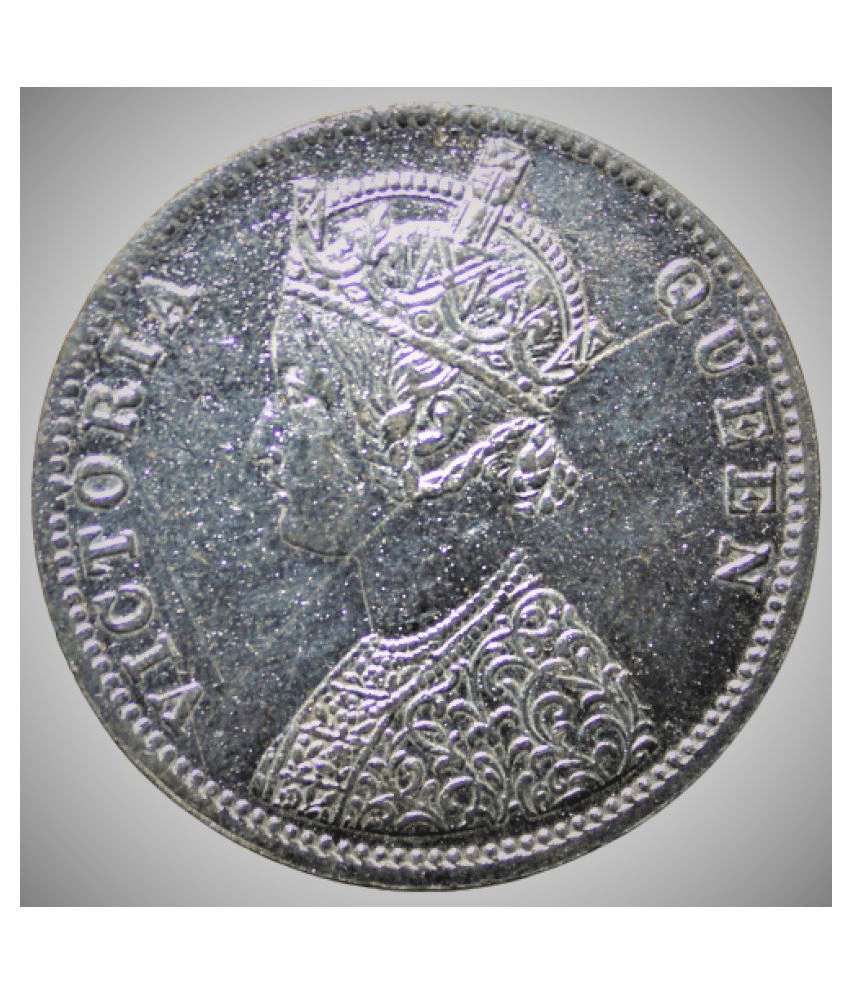     			1 Rupee (1876) Victoria Queen -  india Silverplated fancy Coin - Only for Collection purpose not for resale