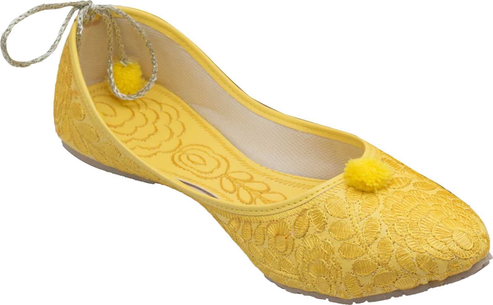 Apratim - Yellow Women's Juttis - Ethnic Shoes | Buy online on ZillyBuy