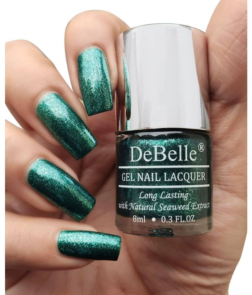 DeBelle Cosmic Emerald Glitter Nail Polish 8 ( Pack of 1 )