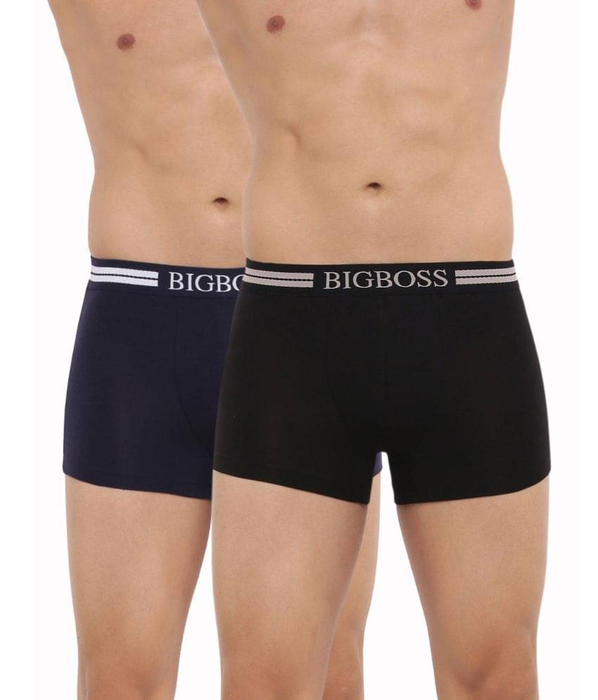     			Dollar Bigboss Men's Pack of 2 Shuffle Intellisoft Cotton Modal Solid Trunk (Colour May Vary)