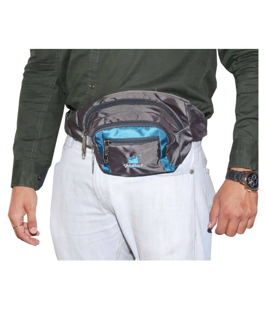 Goodluck Polyester Grey Pouch - Handbags | Buy online on ZillyBuy