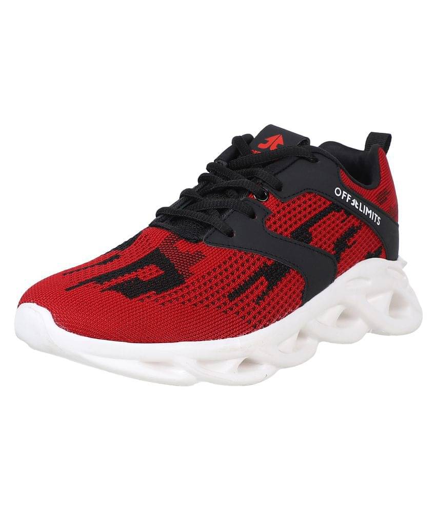     			OFF LIMITS CEASER Red Running Shoes