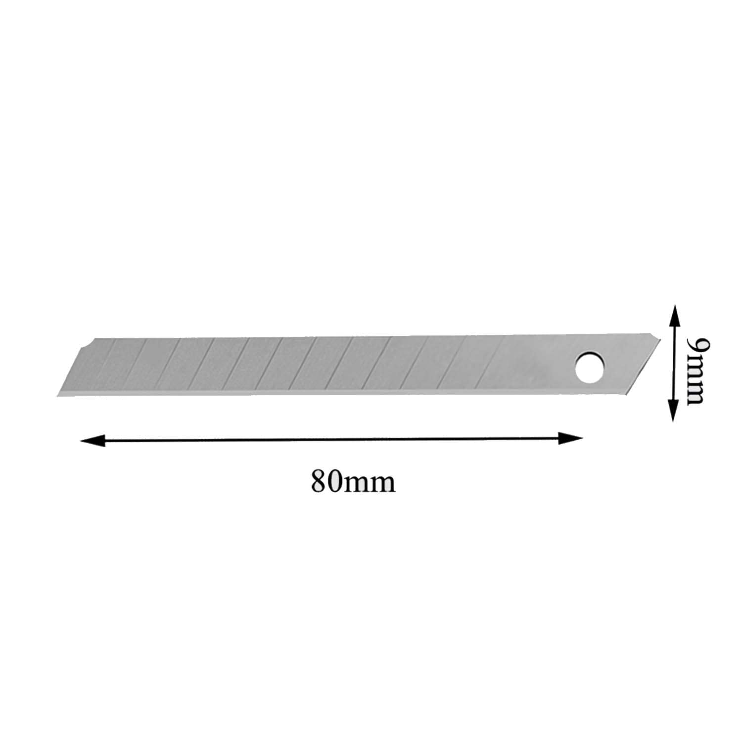 Paper Cutter Blade 9mm (Set Of 100, Metal Grip Hand-held Paper Cutter  (Set Of 100, Steel)