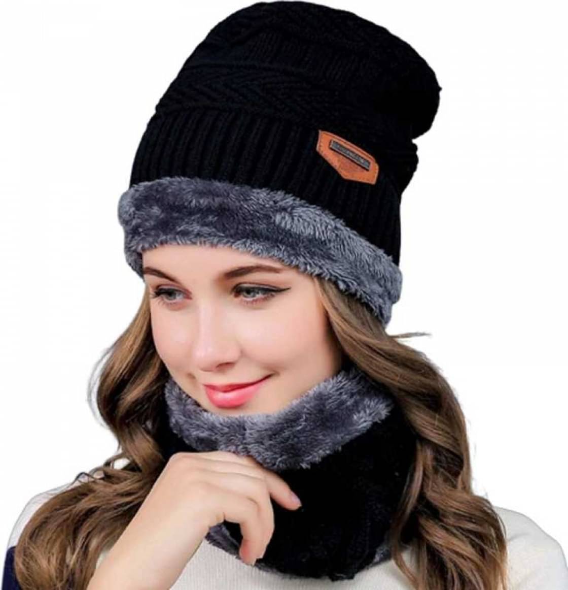 Total Health Women's Black Woollen Beanie Cap For Winter ( Pack Of 1 ) Total Health Women's Black Woollen Beanie Cap For Winter ( Pack Of 1 )
