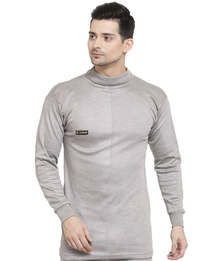 Uzarus Pack of 1 Cotton Blend Thermal Tops For Men's ( Grey ) Uzarus Pack of 1 Cotton Blend Thermal Tops For Men's ( Grey )