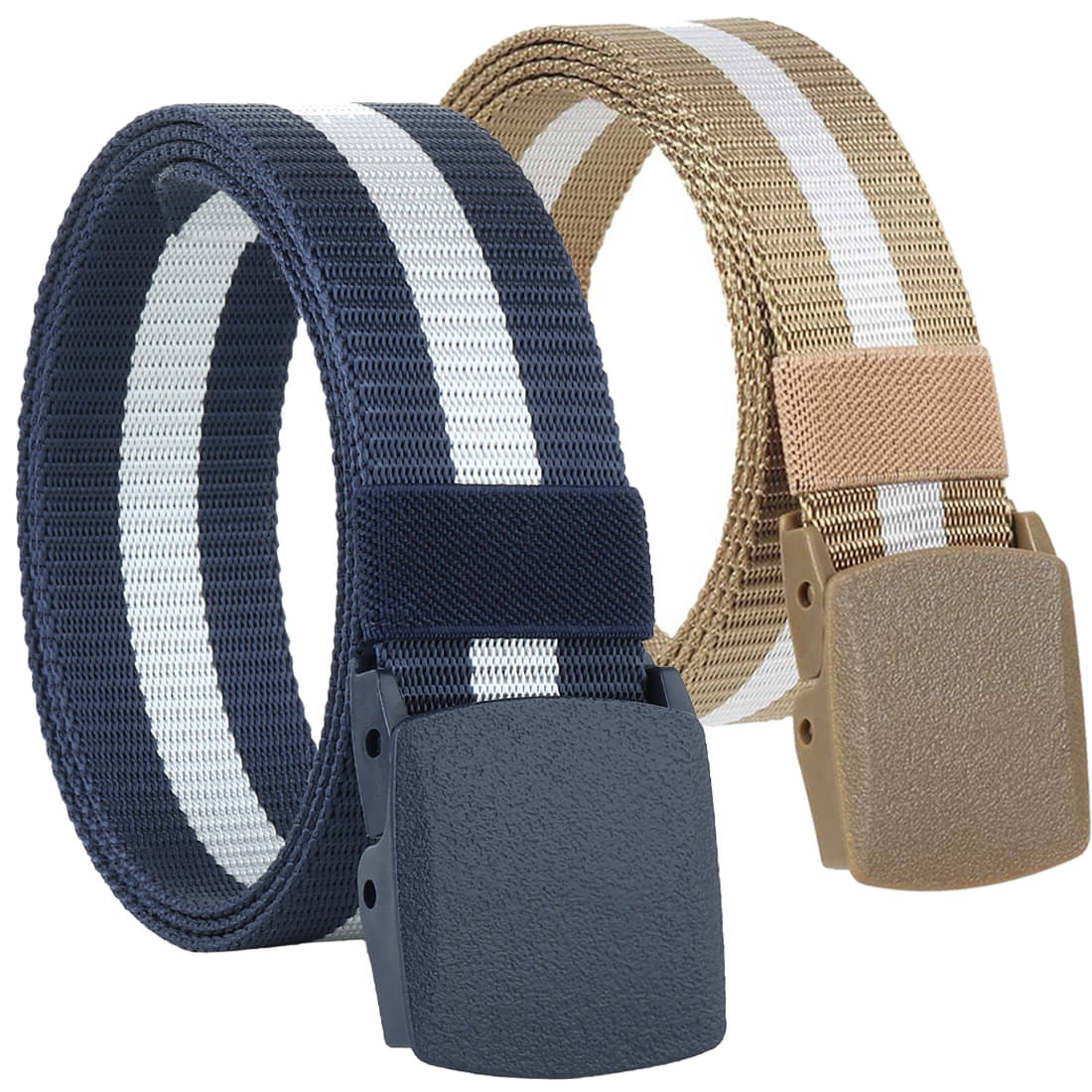Loopa Multi Nylon Casual Belt Pack of 2 Loopa Multi Nylon Casual Belt Pack of 2