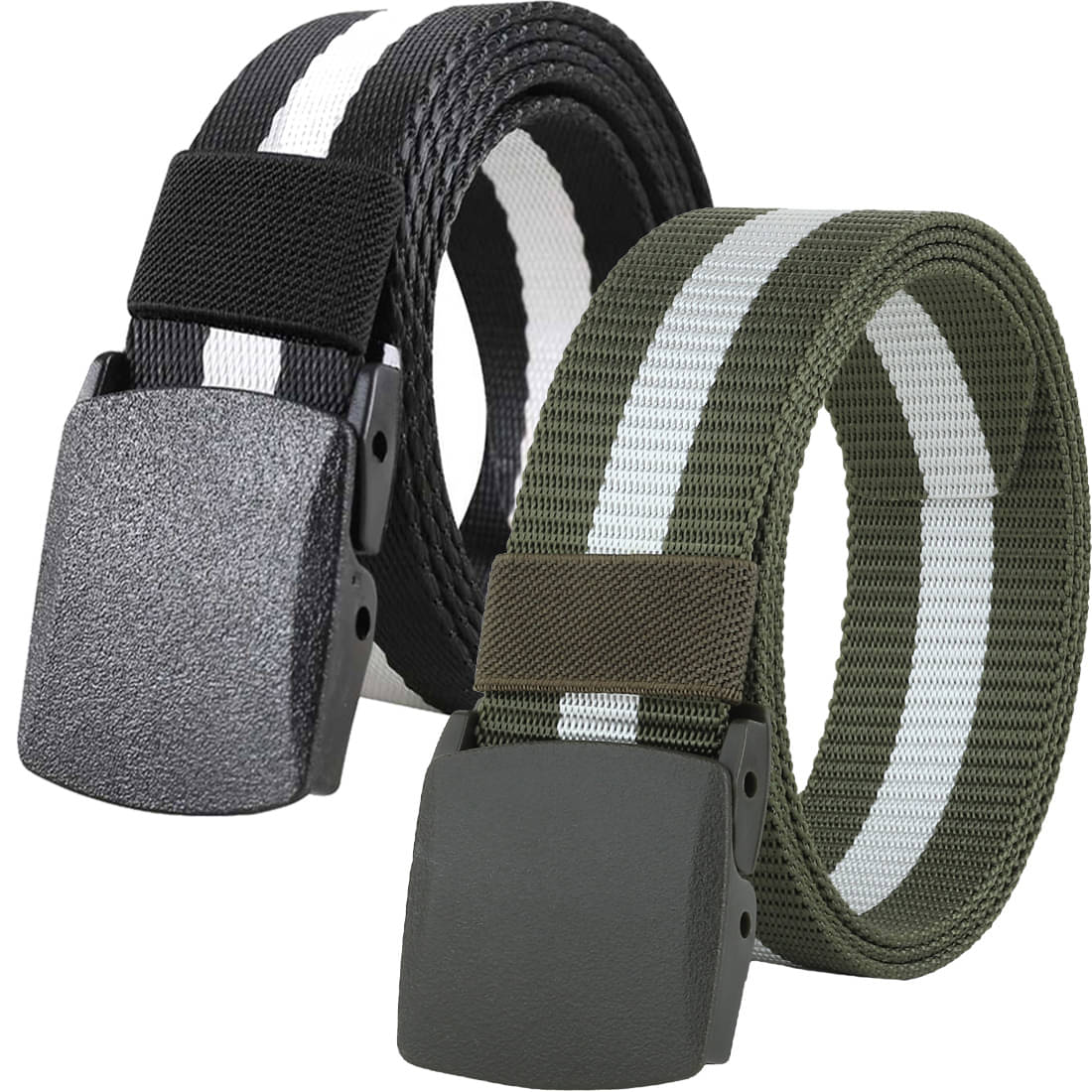 Loopa Multi Nylon Casual Belt Pack of 2 Loopa Multi Nylon Casual Belt Pack of 2