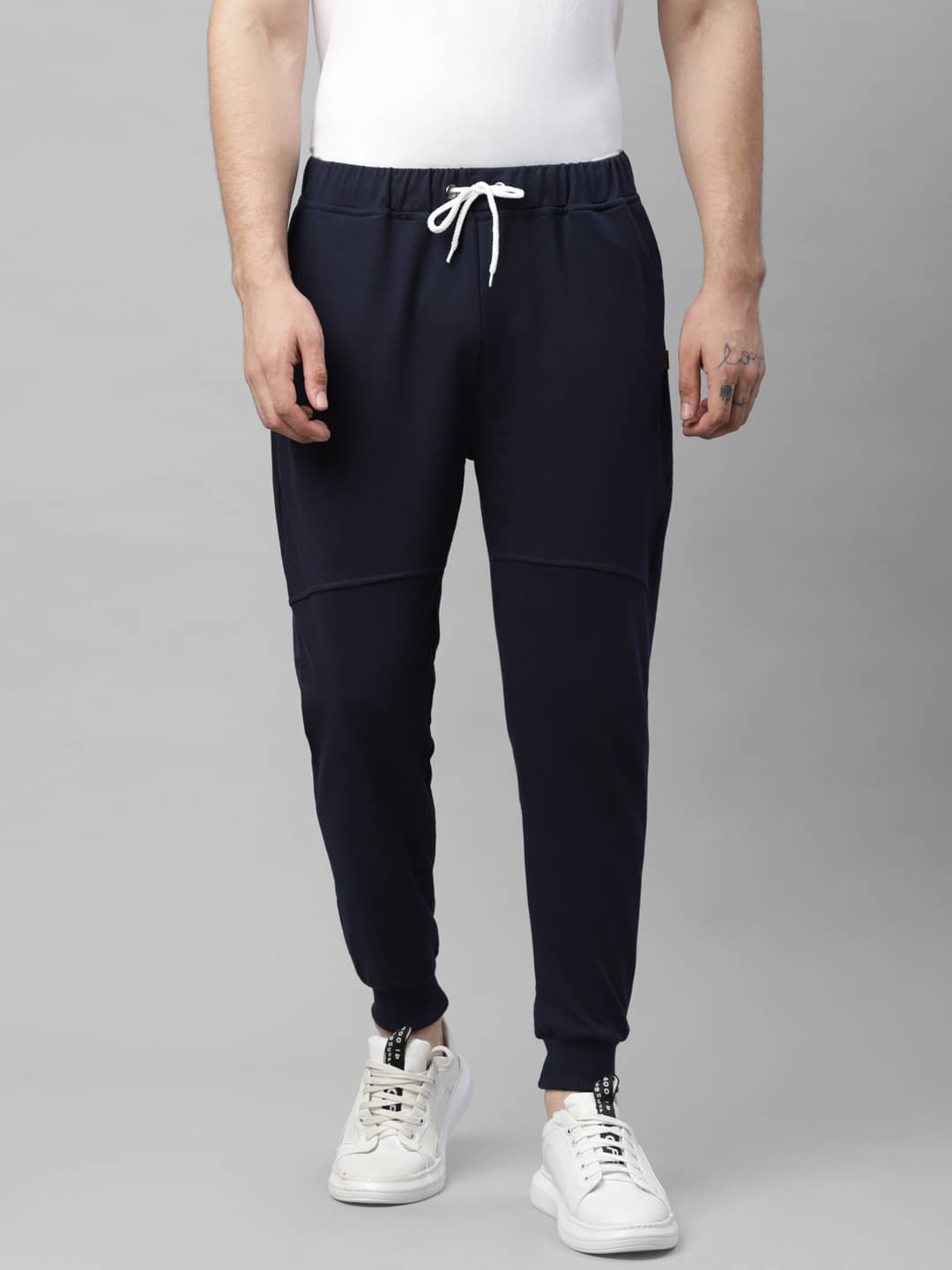 Rigo Navy Cotton Solid Joggers Pack of 1 Rigo Navy Cotton Solid Joggers Pack of 1