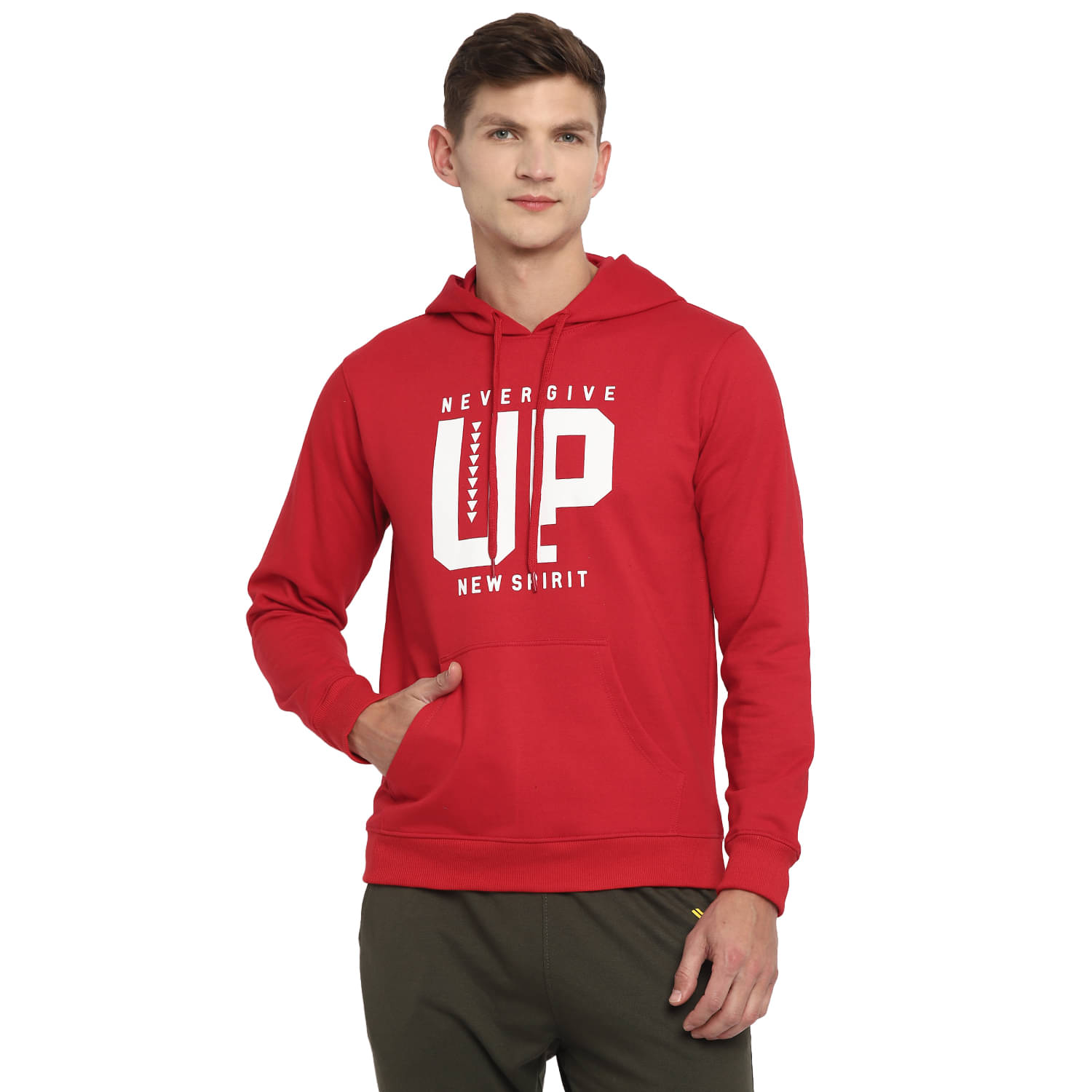 YUUKI Red Polyester Fleece Sweatshirt YUUKI Red Polyester Fleece Sweatshirt