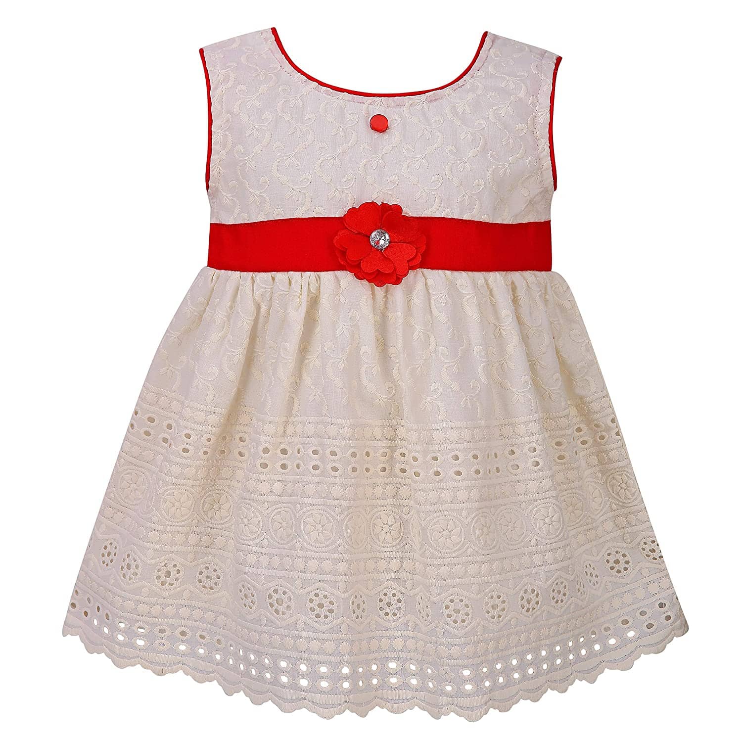 LITTLE PANDA Baby Girls Chiffon Frocks ( Navy )