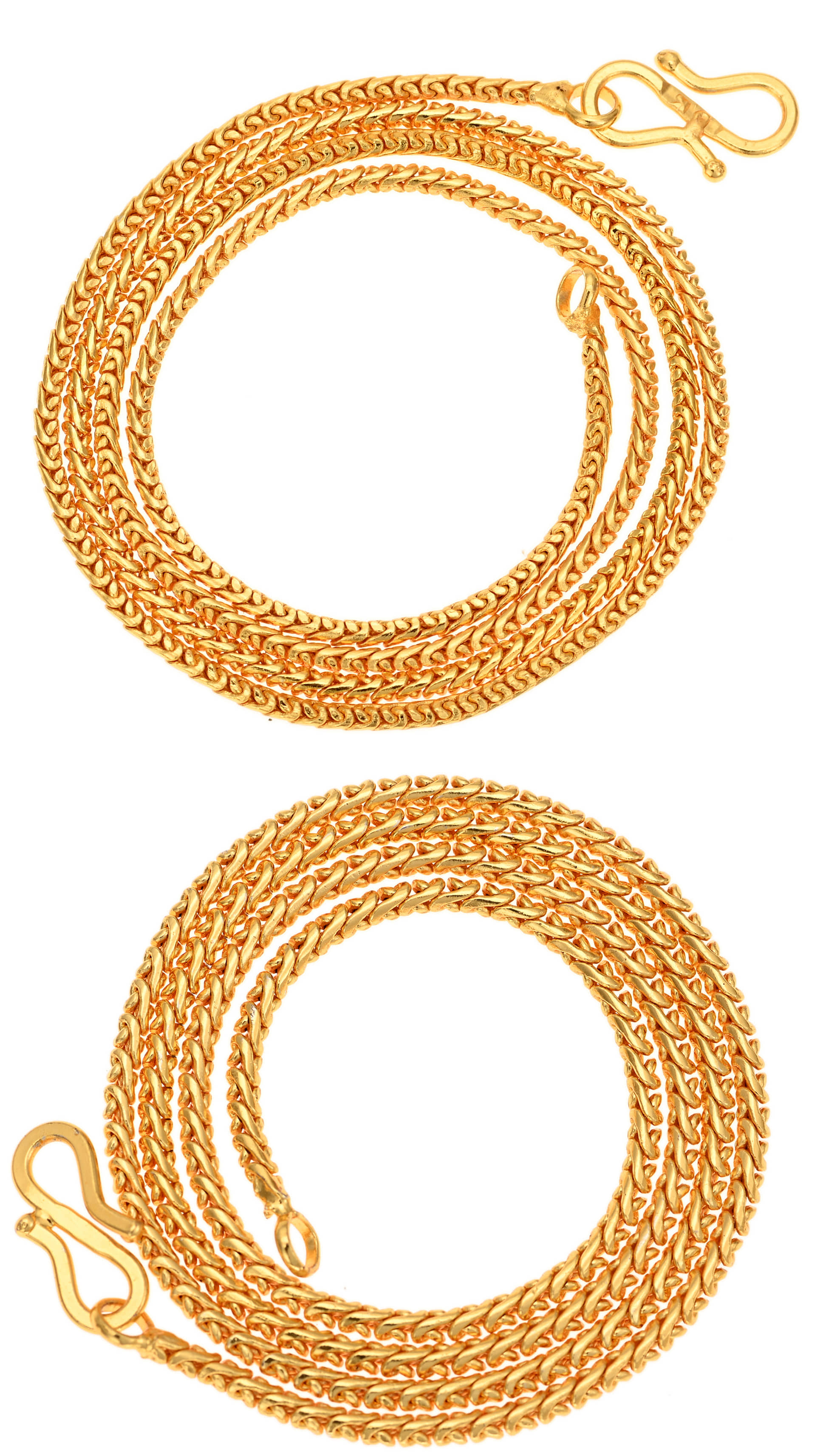 AanyaCentric Combo of 2 Gold Plated 28inches Long Fashion Chain