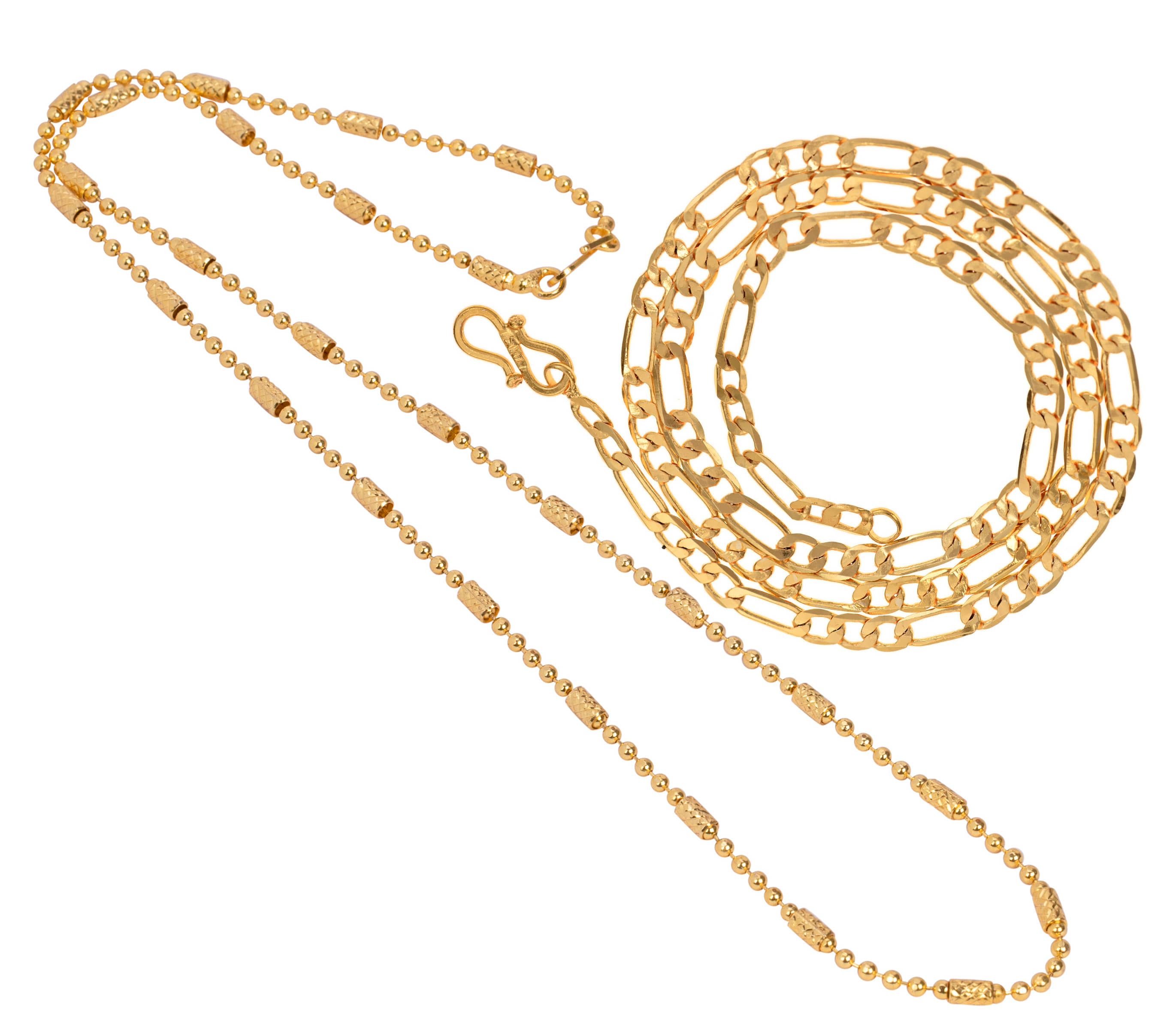 AanyaCentric Combo of 2 Gold Plated 28inches Long Fashion Chain