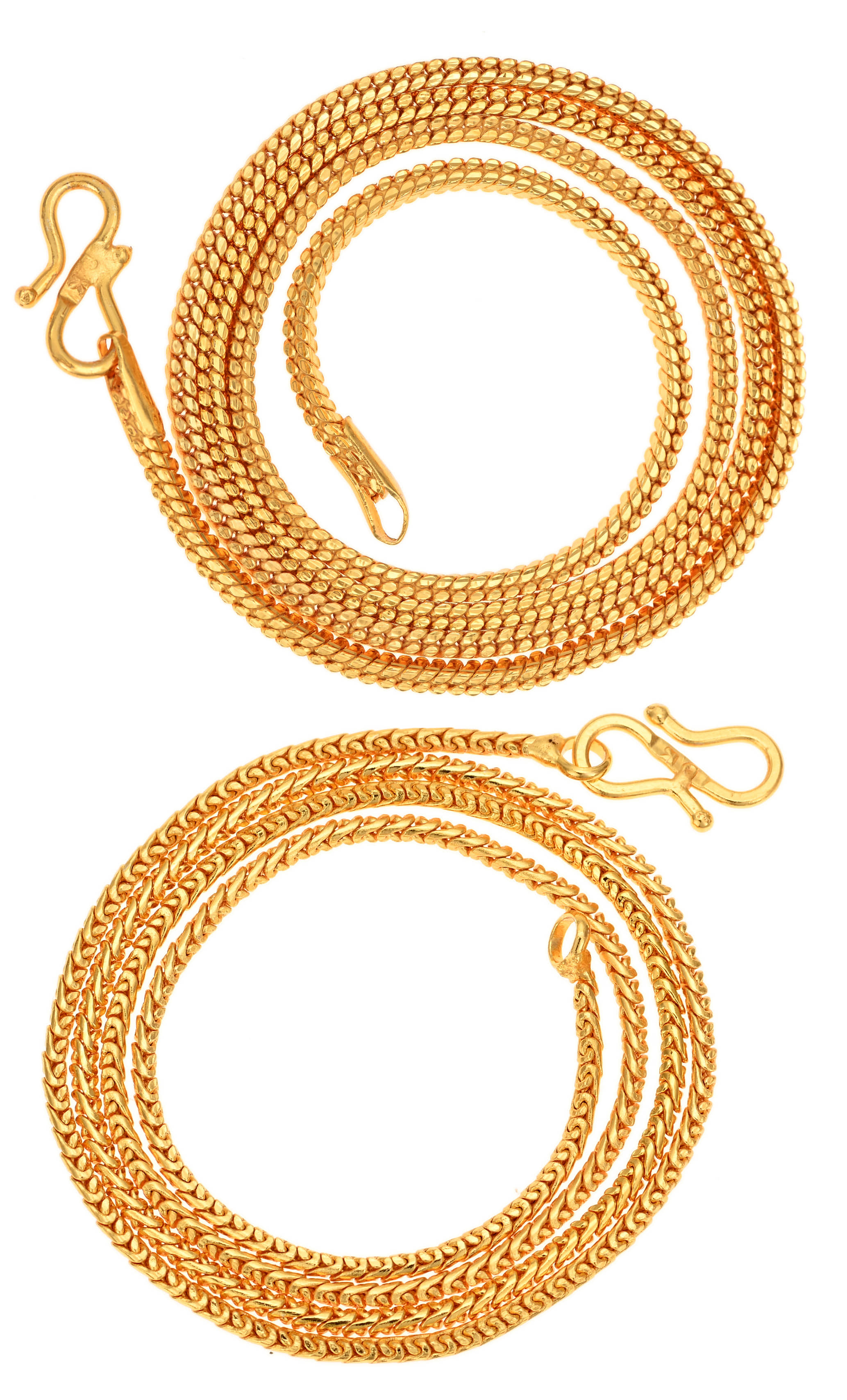 AanyaCentric Combo of 2 Gold Plated 28inches Long Fashion Chain