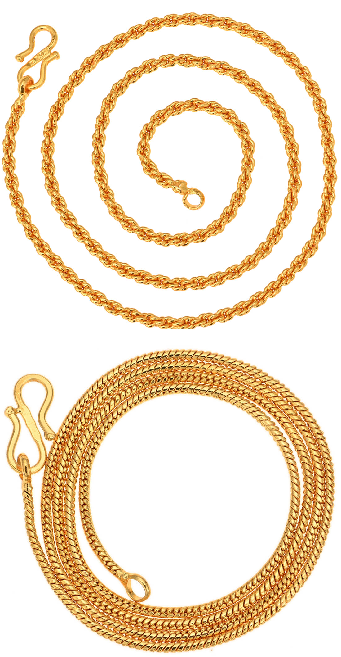 AanyaCentric Combo of 2 Gold Plated 28inches Long Fashion Chain